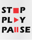  Puodelis stop play pause